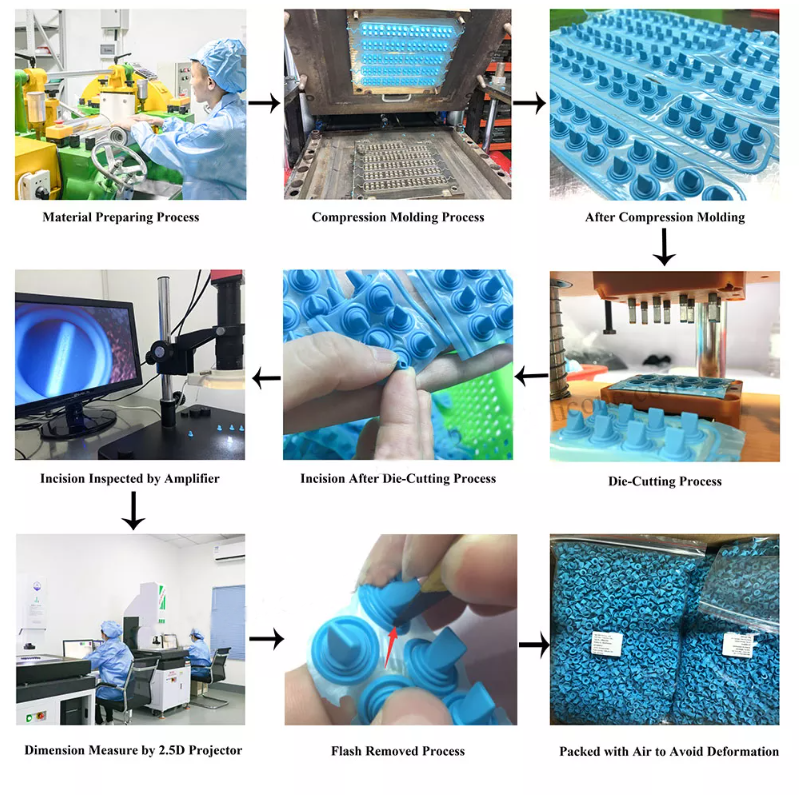Medical Grade Silicone Gasket & Valve production process