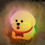 Customizable Colorful Silicone Puppy Nightlight for Kid Solutions4