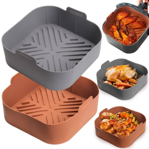 OEM Reusable Food Grade Silicone Air Fryer Liners for Kitchen Usage Accessories Manufacturing1