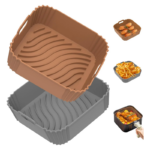 OEM Reusable Food Grade Silicone Air Fryer Liners for Kitchen Usage Accessories Manufacturing3