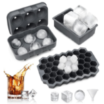 OEM Reusable Ice Cube Trays with Lids & Funnel for Ice Ball Maker Suppliers3