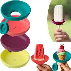 Personalized Silicone Ice Cream Popsicle Holder Stand Set Mold Tray Manufacturing1