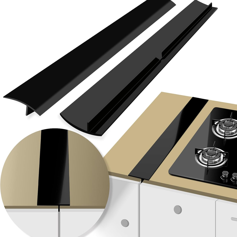 Personalized Silicone Kitchen Stove Counter Gap Cover Seals for Houseware Application4