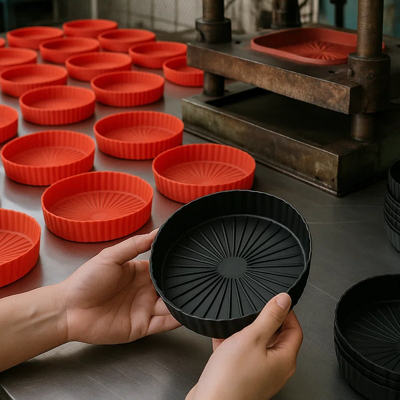 What Is the Custom and Production Process Behind Heat-Resistant Silicone Air Fryer Liners for Home Kitchens3