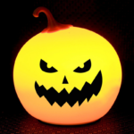 OEM Pumpkin Silicone Night Light for Halloween Festival Decorations Manufacturing2