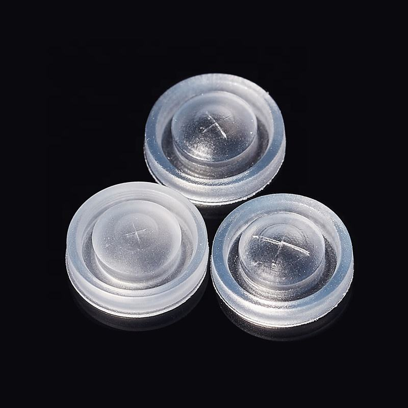 Customized 10.5mm LSR Injection Molding Food Grade One Way Silicone Rubber Valves for Sauce Flip Top Bottle Cap Factory1