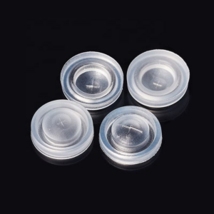 Customized 10.5mm LSR Injection Molding Food Grade One Way Silicone Rubber Valves for Sauce Flip Top Bottle Cap Factory3