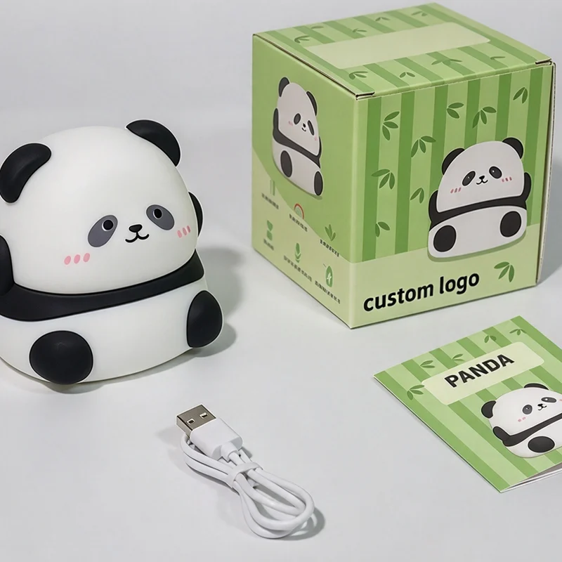 custom package for panda silicone lamp